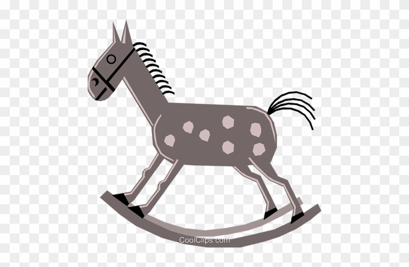 Cartoon Rocking Horses Royalty Free Vector Clip Art - Cartoon Rocking Horses Royalty Free Vector Clip Art #1545509