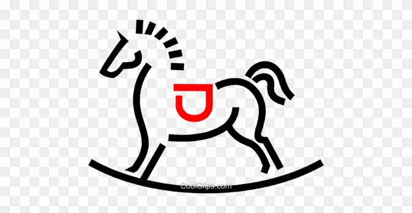 Rocking Horse Royalty Free Vector Clip Art Illustration - Rocking Horse Royalty Free Vector Clip Art Illustration #1545511