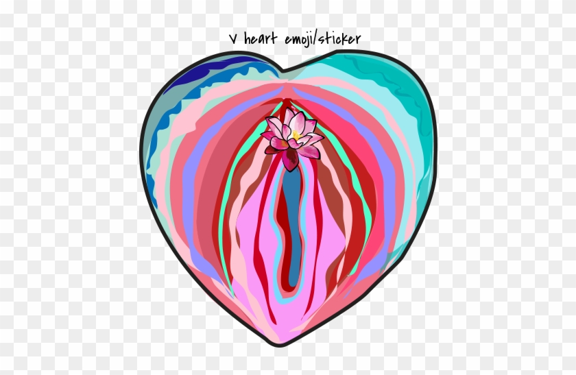 Vagina Heart Patch - Vagina Heart Patch #1545692