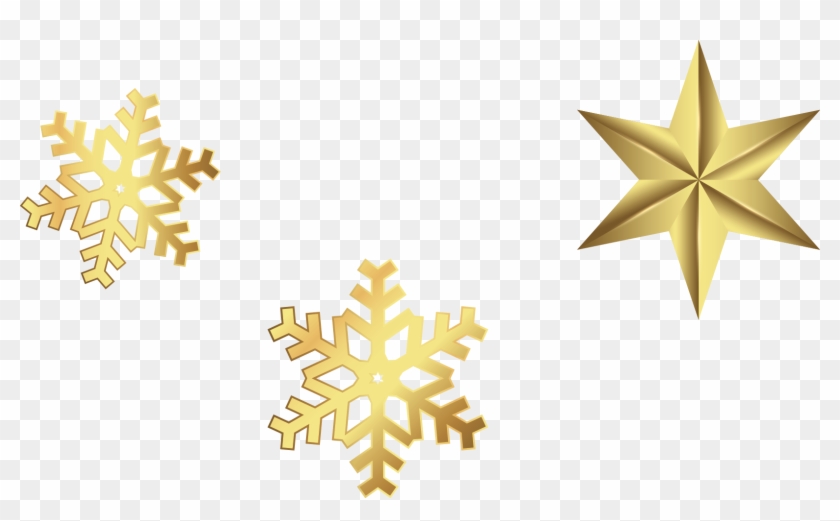 Snowflake Schema Computer File Golden Stars - Snowflake Schema Computer File Golden Stars #1545991