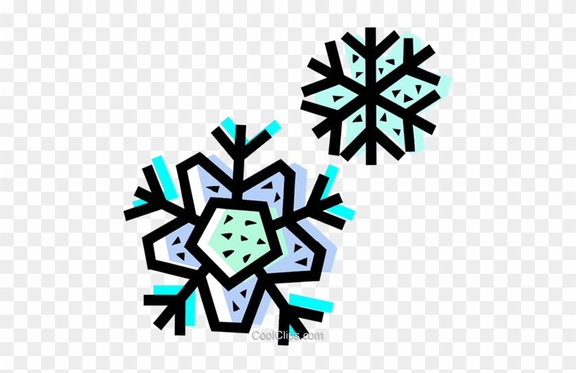 Snowflakes Royalty Free Vector Clip Art Illustration - Snowflakes Royalty Free Vector Clip Art Illustration #1545992