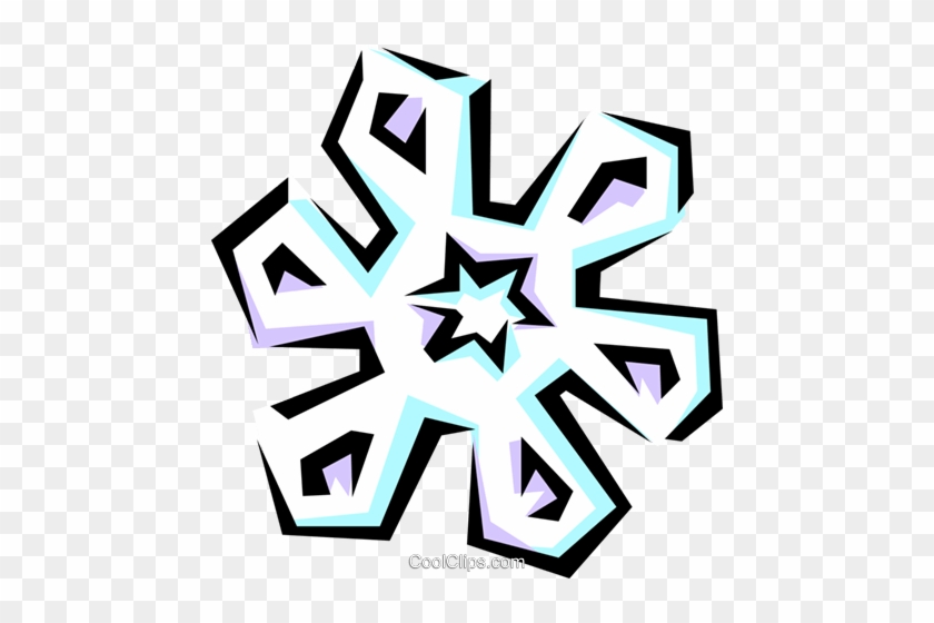Snowflake Designs Royalty Free Vector Clip Art Illustration - Snowflake Designs Royalty Free Vector Clip Art Illustration #1545999