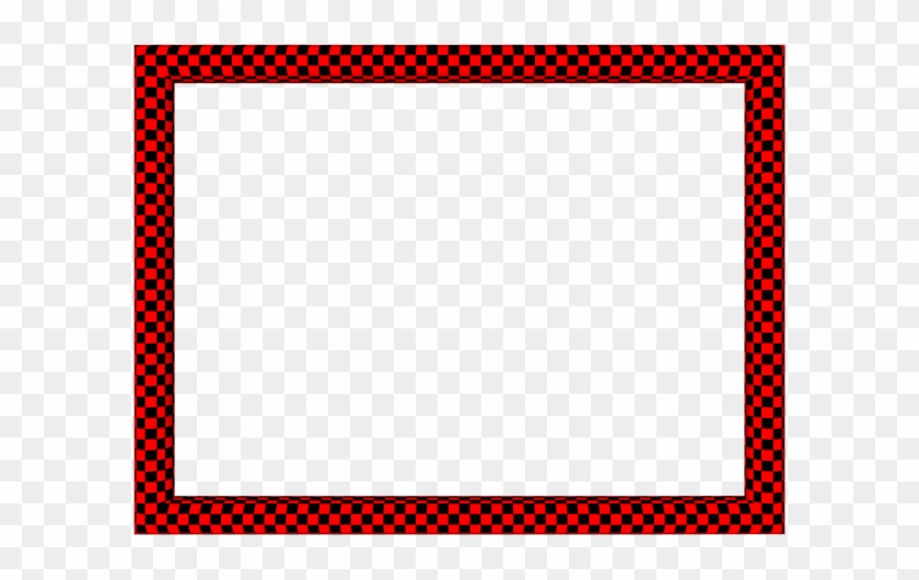 Red Black Funky Checker Rectangular Powerpoint Border - Red Black Funky Checker Rectangular Powerpoint Border #1546811