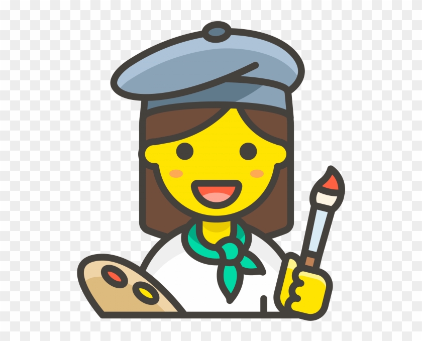 Painter Woman Emoji - Painter Woman Emoji #1546838