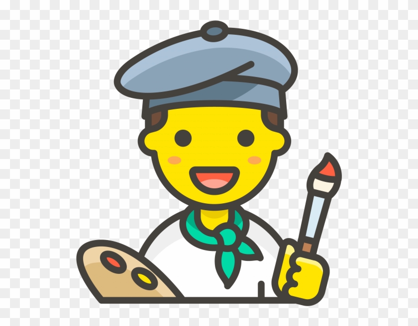 Painter Man Emoji - Painter Man Emoji #1546843