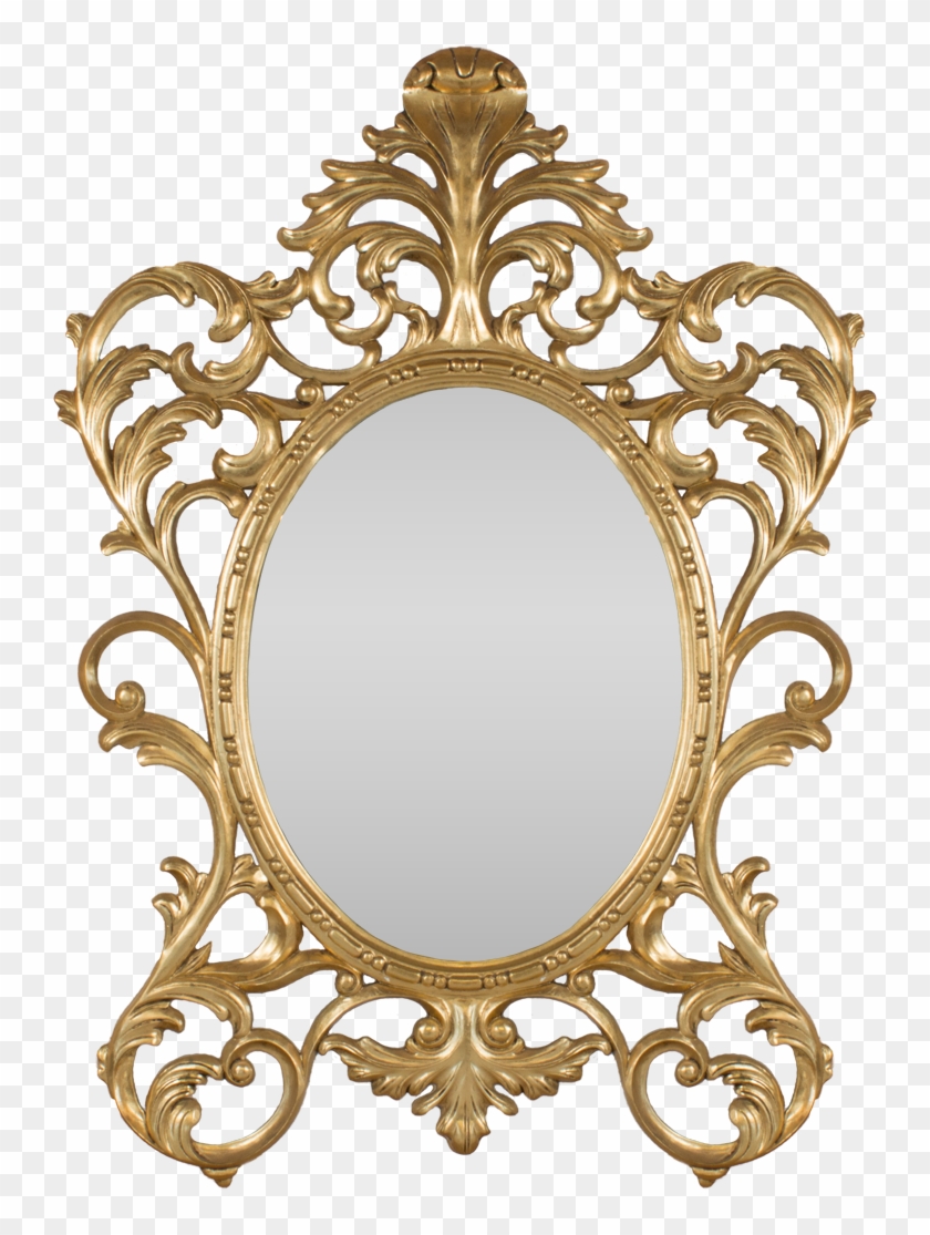 Gold Oval Baroque Mirror Hidden Mill Png Mirror Png - Gold Oval Baroque Mirror Hidden Mill Png Mirror Png #1546862