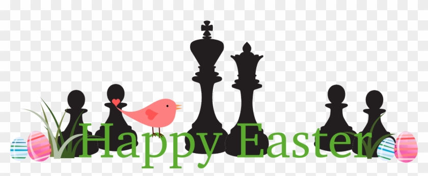 Happy Easter Chess Pieces Clipart - Happy Easter Chess Pieces Clipart #1547868