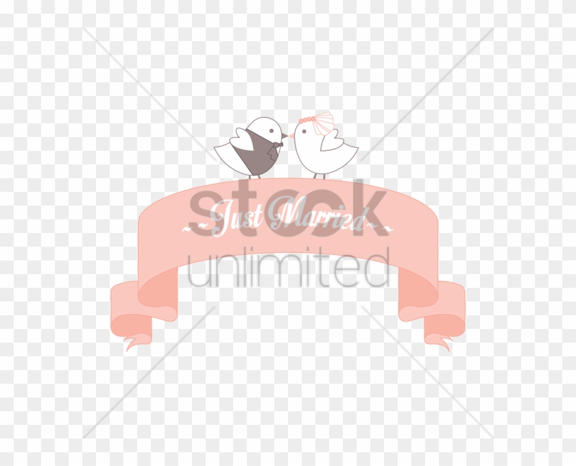 Just Married Banner Vector Graphic - Just Married Banner Vector Graphic #1548291