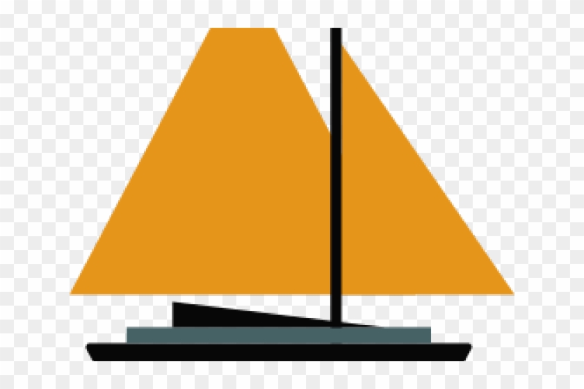 Sailboat Clipart Triangle - Sailboat Clipart Triangle #1548338