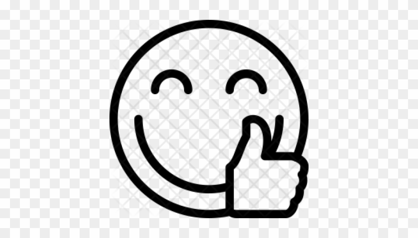 Smiley Face Thumbs Up Png Black And White - Smiley Face Thumbs Up Png Black And White #1549381