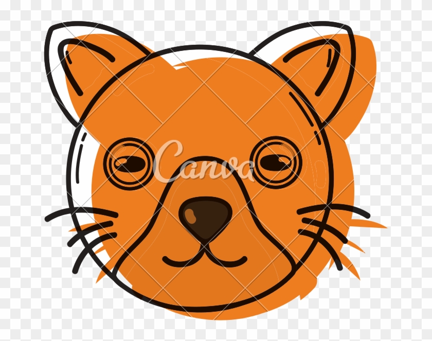 Color Cute Cat Head Pet Animal - Color Cute Cat Head Pet Animal #1549495