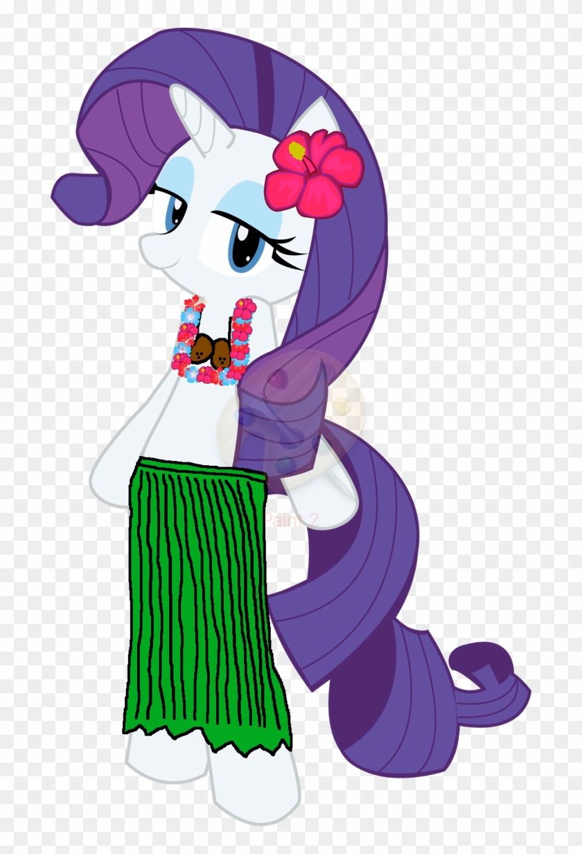 Rarity Dressed As A Hawaiian Hula Girl By Julieaignerclarkfan - Rarity Dressed As A Hawaiian Hula Girl By Julieaignerclarkfan #1549602