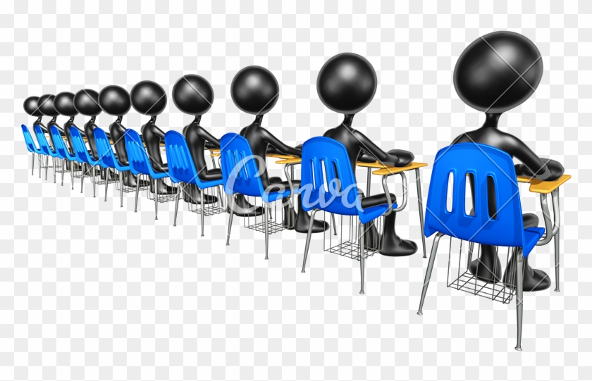 Students In A Classroom Sitting At Desks - Students In A Classroom Sitting At Desks #1549622