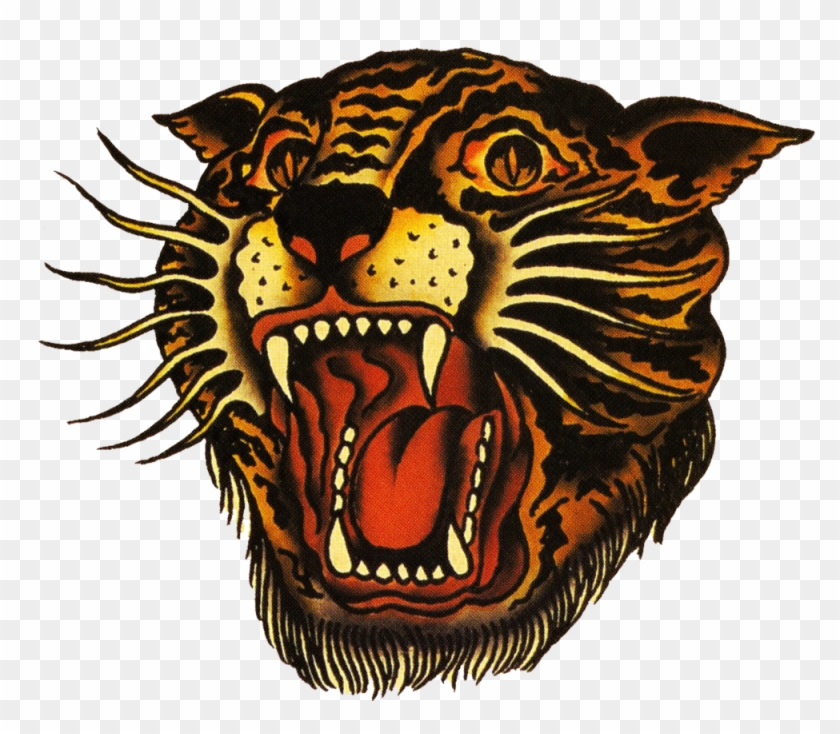 Sailor Jerry Vintage Designs Tiger T Shirt - Sailor Jerry Vintage Designs Tiger T Shirt #1549714