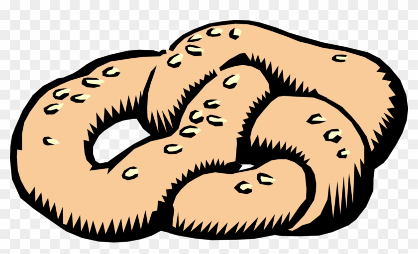 Vector Illustration Of Crisp Dry Baked Biscuit Salted - Vector Illustration Of Crisp Dry Baked Biscuit Salted #1549730