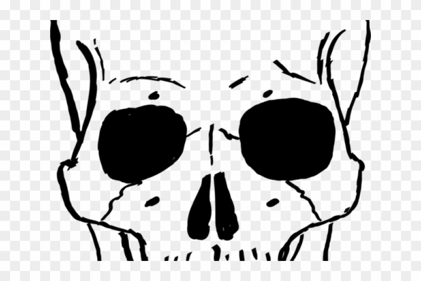 Skeleton Head Clipart Skull Outline - Skeleton Head Clipart Skull Outline #1549957