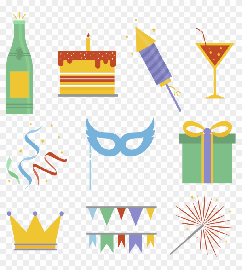 Party Carnival Decorative Elements - Party Carnival Decorative Elements #1550126
