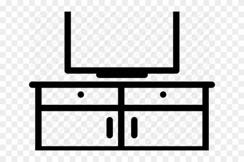 Furniture Clipart Tv Rack - Furniture Clipart Tv Rack #1550306