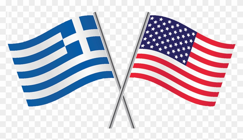 Greek And American Flag - Greek And American Flag #1550327