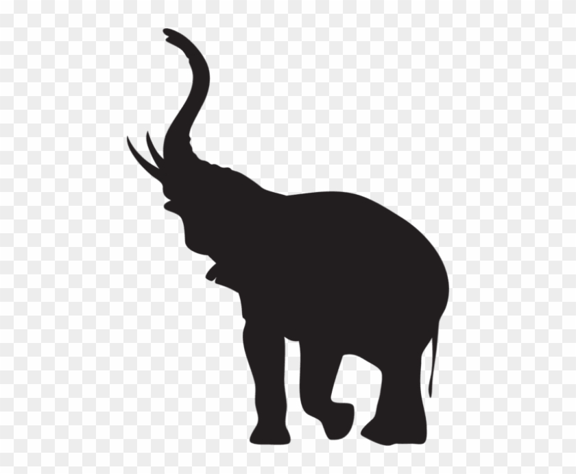 Free Png Elephant With Trunk Raised Silhouette Png - Free Png Elephant With Trunk Raised Silhouette Png #1550511