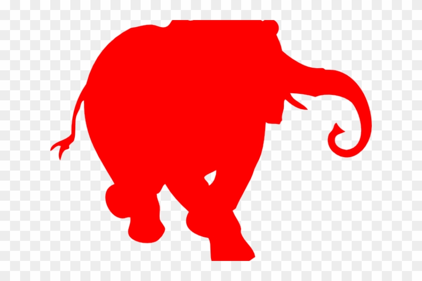 Elephant Clipart Red - Elephant Clipart Red #1550524
