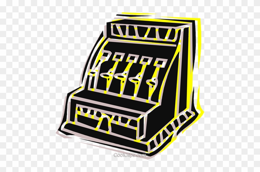 Cash Register Royalty Free Vector Clip Art Illustration - Cash Register Royalty Free Vector Clip Art Illustration #1550639