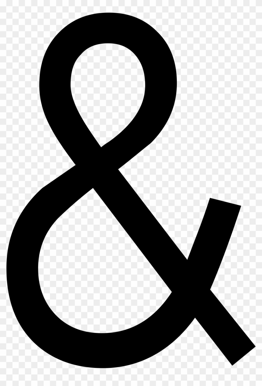 Ampersand Clipart Black And White - Ampersand Clipart Black And White #1550724