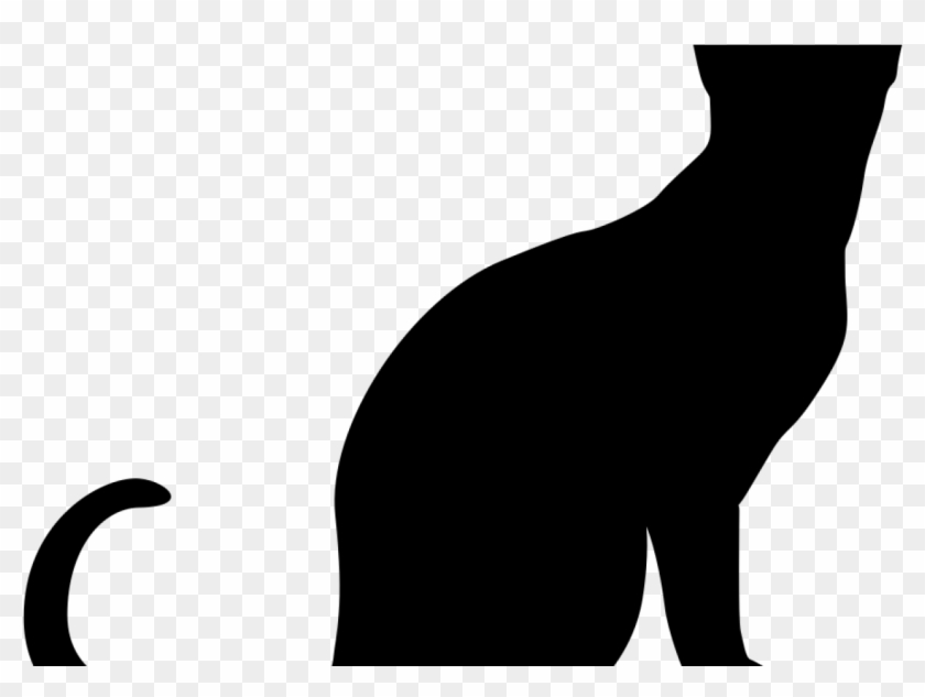 Onlinelabels Clip Art Sitting Cat Silhouette - Onlinelabels Clip Art Sitting Cat Silhouette #1550950