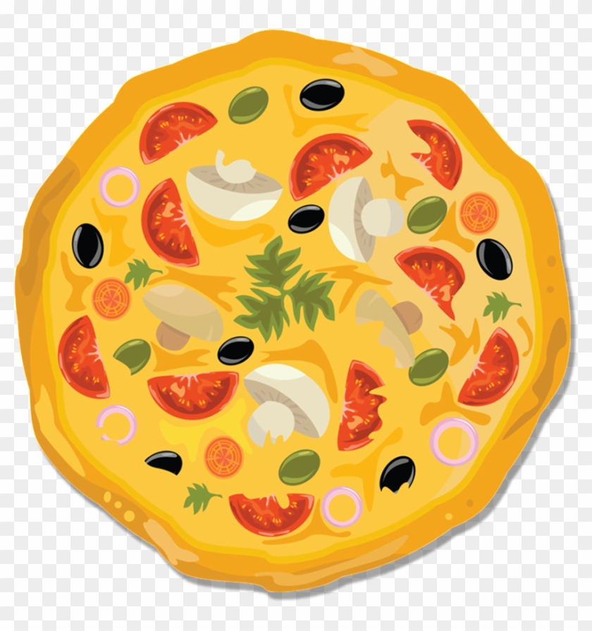 Hand Drawn Cartoon Pizza Decoration Vector - Hand Drawn Cartoon Pizza Decoration Vector #1551194