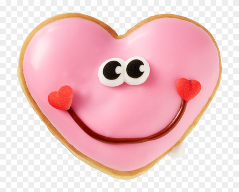 Pink Happy Heart Doughnut - Pink Happy Heart Doughnut #1551541