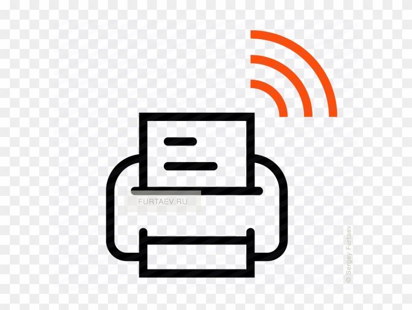 Wireless Icon Of Printer - Wireless Icon Of Printer #1551558