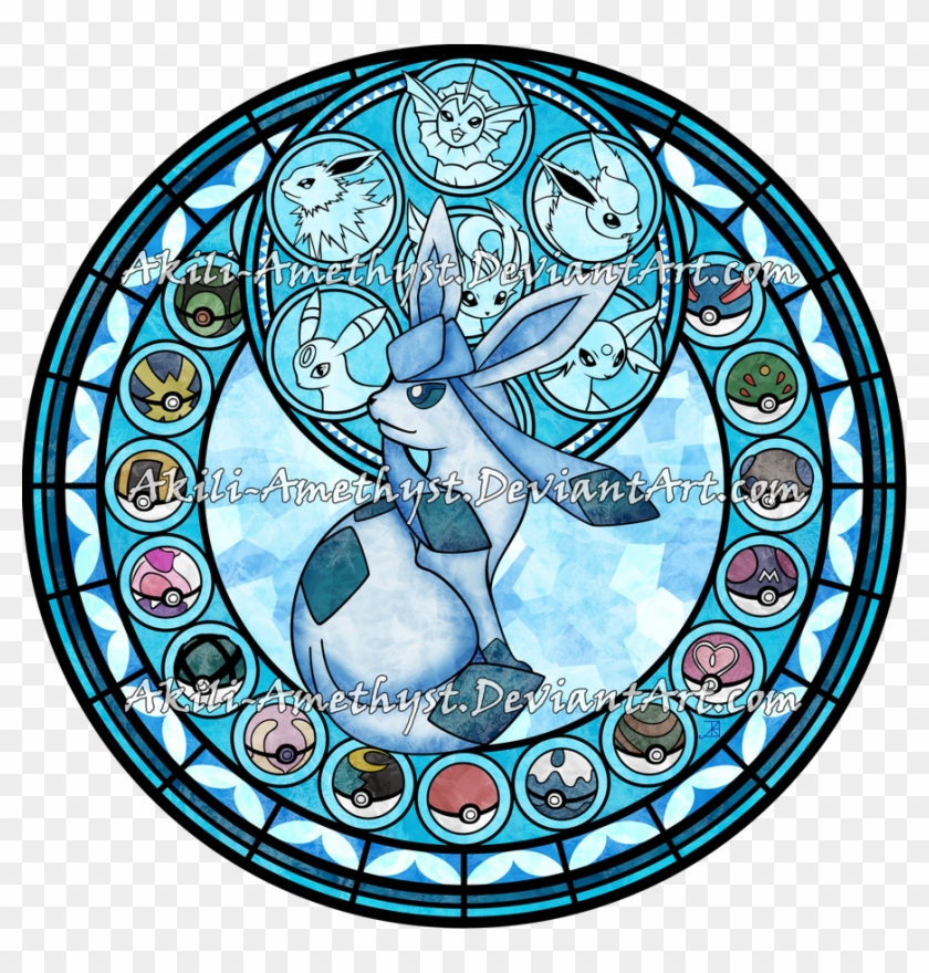 Eeveelutions Drawing Stained Glass - Eeveelutions Drawing Stained Glass #1551597