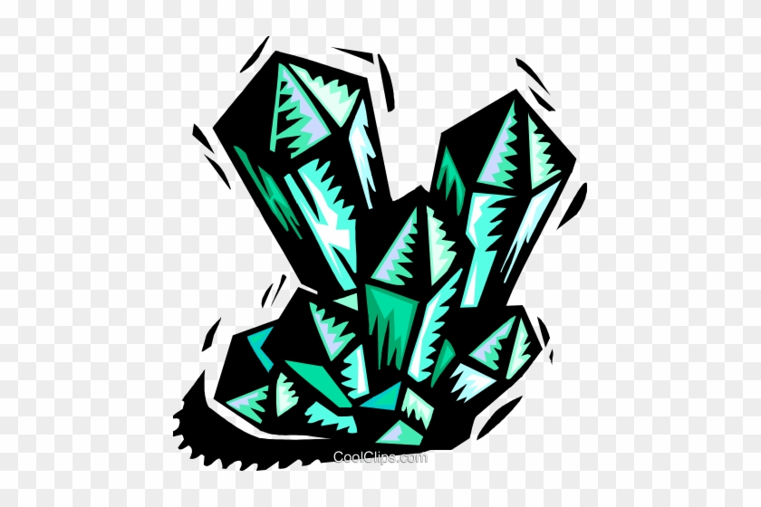 Crystalline Shapes Royalty Free Vector Clip Art Illustration - Crystalline Shapes Royalty Free Vector Clip Art Illustration #1551644