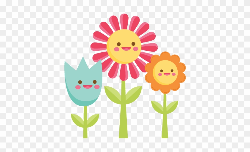 Cute Spring Flower Clipart - Cute Spring Flower Clipart #1551807