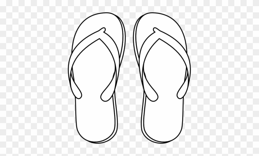 Drawing Of A Flip Flop - Drawing Of A Flip Flop #1551829