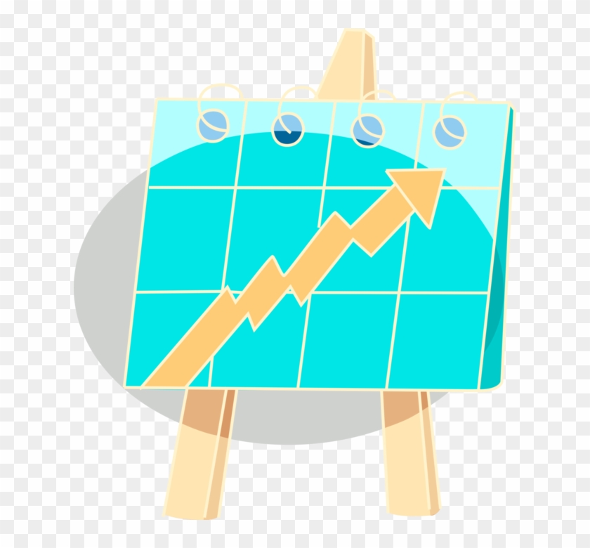 Flip Cart With Arrow Increasing Royalty Free Vector - Flip Cart With Arrow Increasing Royalty Free Vector #1551834