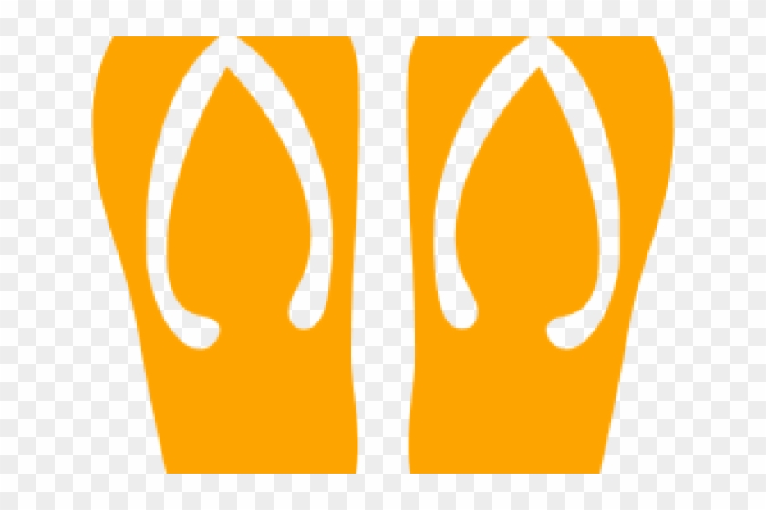 Orange Clipart Flip Flop - Orange Clipart Flip Flop #1551835