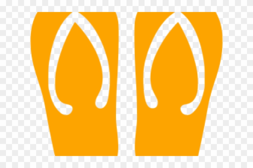 Orange Clipart Flip Flop - Orange Clipart Flip Flop #1551835