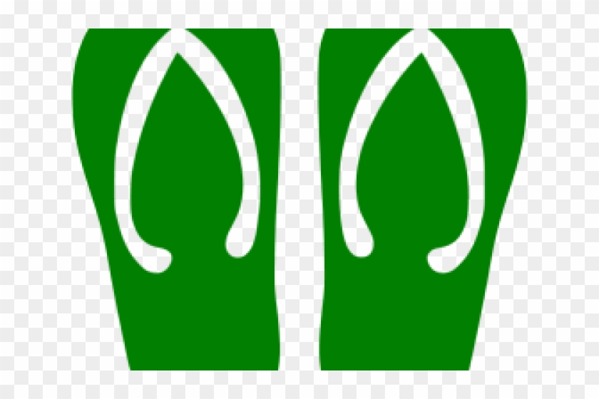 Green Clipart Flip Flop - Green Clipart Flip Flop #1551838