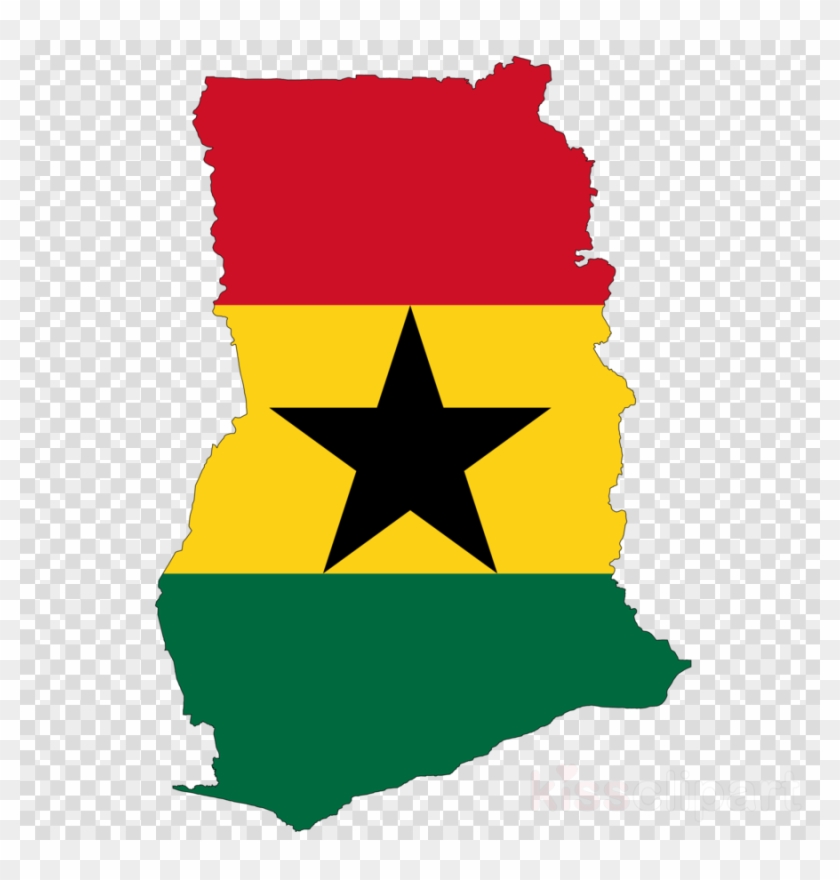 Ghana Flag And Map Clipart Flag Of Ghana National Flag - Ghana Flag And Map Clipart Flag Of Ghana National Flag #1552075