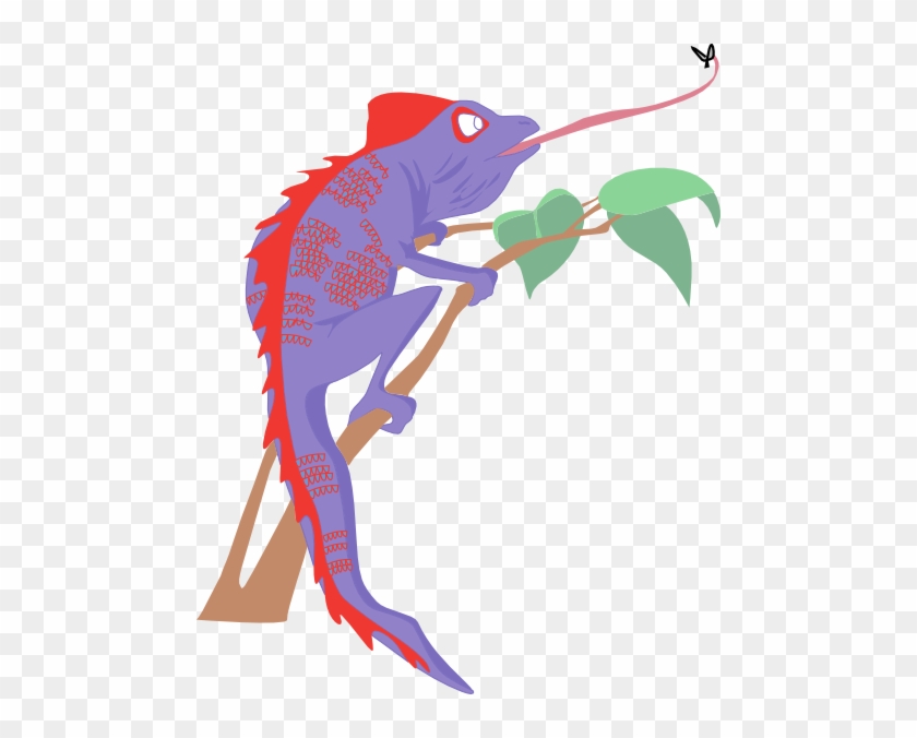 Original Png Clip Art File Purple And Red Chameleon - Original Png Clip Art File Purple And Red Chameleon #1552313