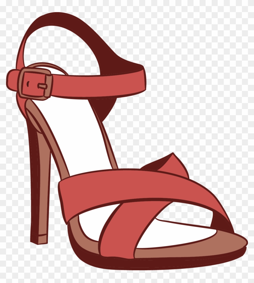 Sandal High Heeled Footwear Shoe - Sandal High Heeled Footwear Shoe #1552823