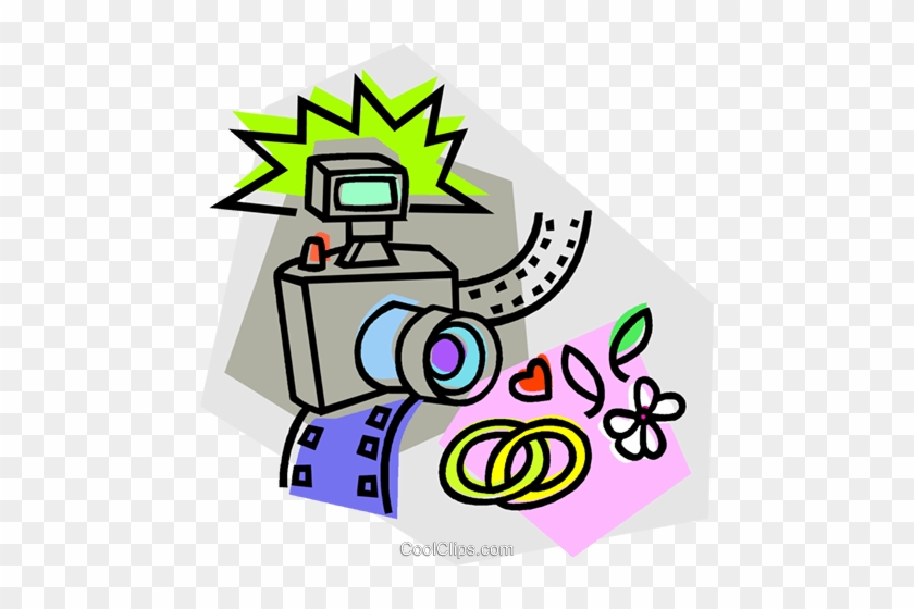 Camera With Wedding Rings Royalty Free Vector Clip - Camera With Wedding Rings Royalty Free Vector Clip #1553304