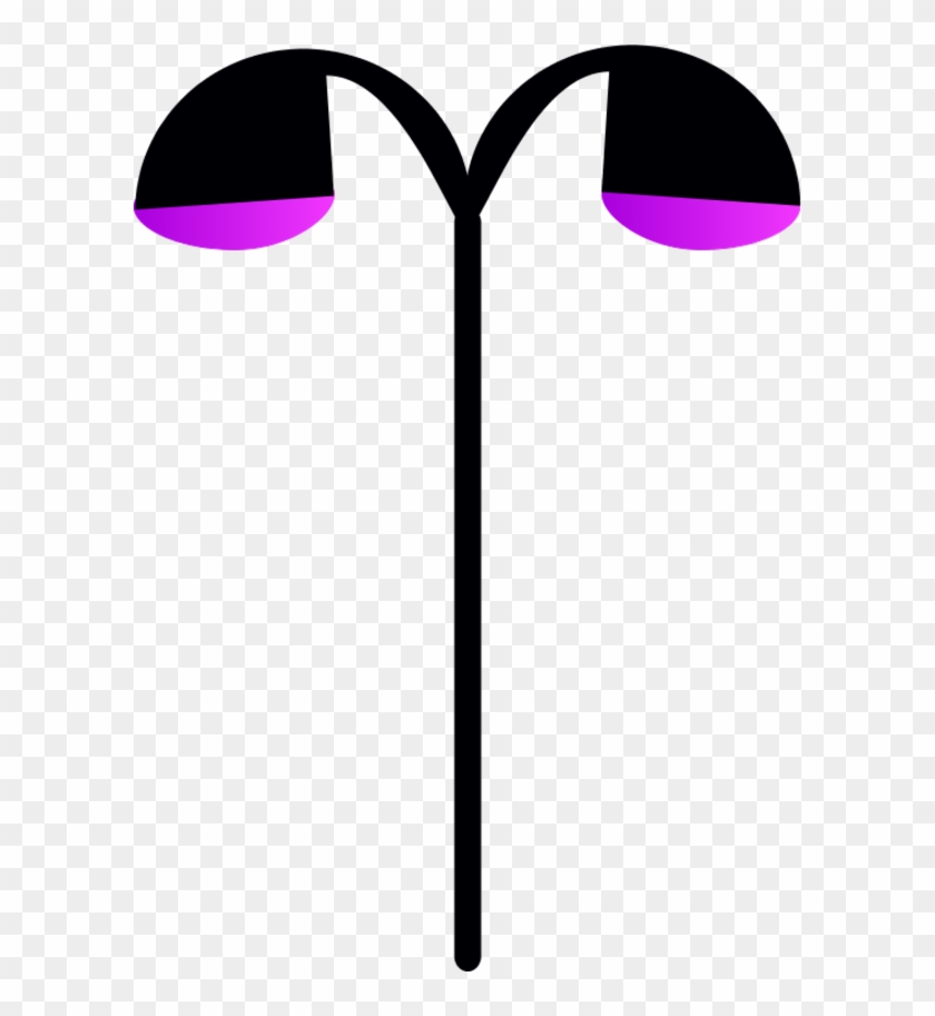 Street Lamp Post Double Vector Clip Art Clipart - Street Lamp Post Double Vector Clip Art Clipart #1553305