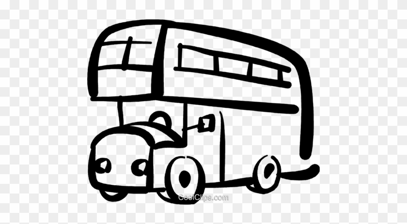 Double Decker Bus Royalty Free Vector Clip Art Illustration - Double Decker Bus Royalty Free Vector Clip Art Illustration #1553313