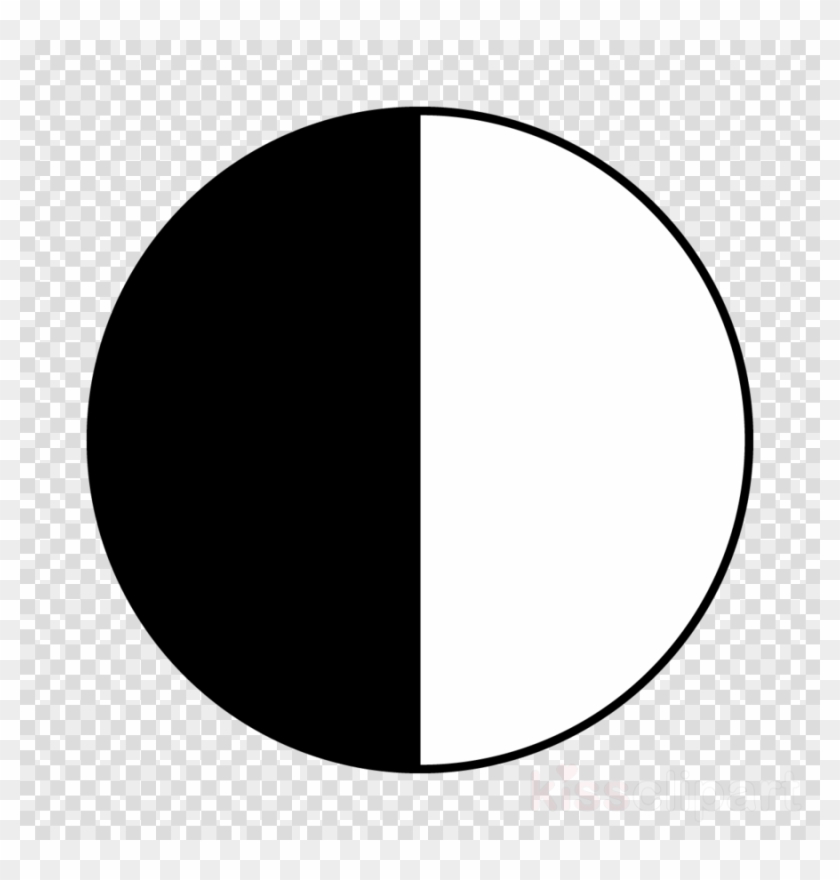 Black And White Half Circle Clipart Semicircle Computer - Black And White Half Circle Clipart Semicircle Computer #1553335