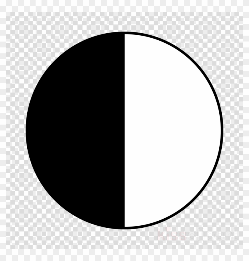 Black And White Half Circle Clipart Semicircle Computer - Black And White Half Circle Clipart Semicircle Computer #1553335