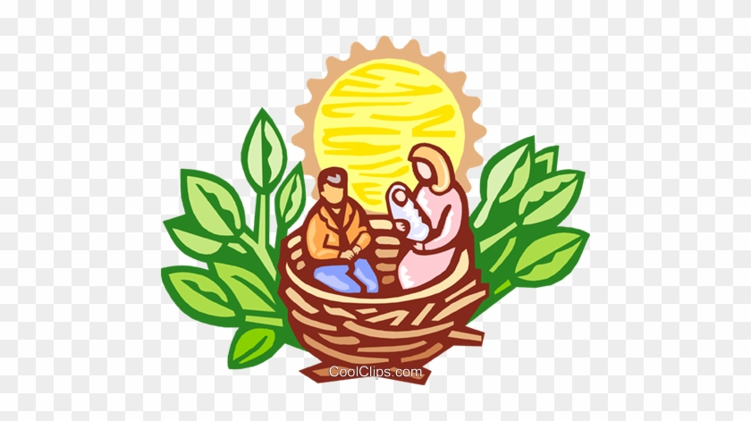 Nativity Scene Royalty Free Vector Clip Art Illustration - Nativity Scene Royalty Free Vector Clip Art Illustration #1553606