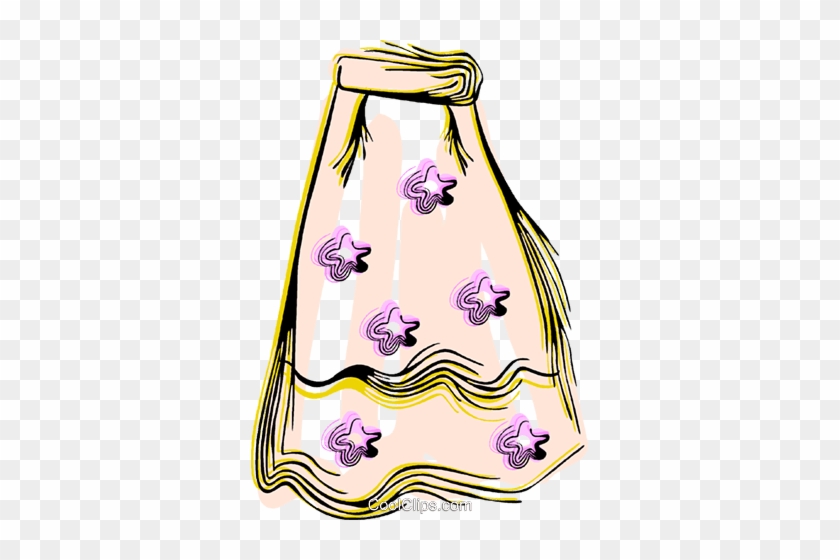 Colorful Dress Royalty Free Vector Clip Art Illustration - Colorful Dress Royalty Free Vector Clip Art Illustration #1553803