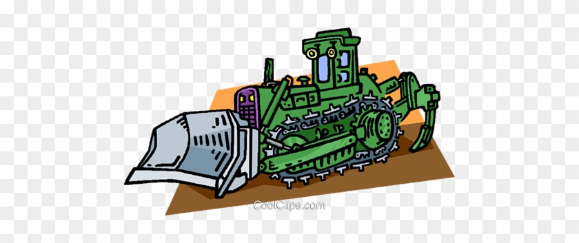 Steam Shovel With Trench Digger Royalty Free Vector - Steam Shovel With Trench Digger Royalty Free Vector #1554067